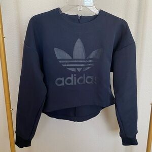 Adidas Navy Blue Thick Long Sleeve Top